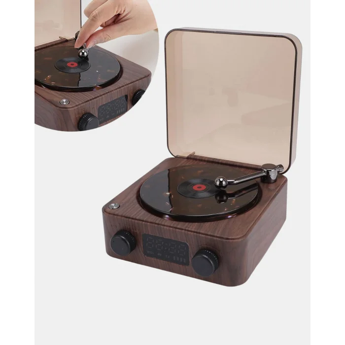 BUĞZ Dekoratif Gece Işıklı Bluetooth Hoparlör – Saatli Tasarım Yeni Nesil - BUĞZ