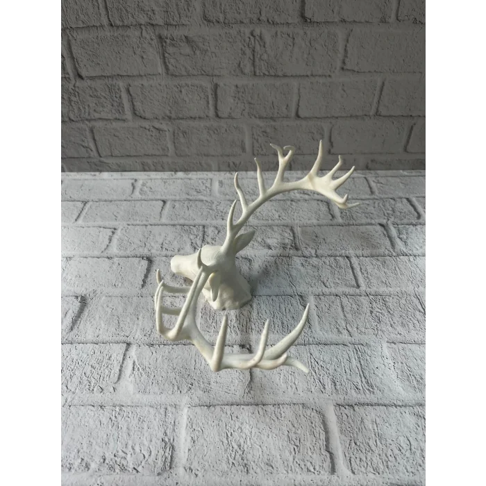 BUĞZ Dekoratif Geyik Başı Heykel 25 cm Modern Minimal Tasarım