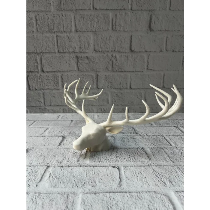 BUĞZ Dekoratif Geyik Başı Heykel 25 cm Modern Minimal Tasarım - Lisinya
