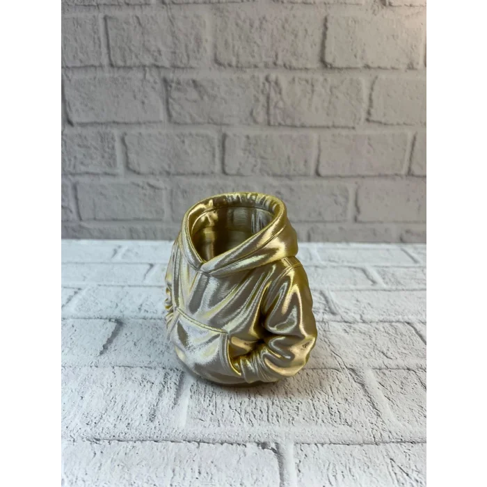 BUĞZ Dekoratif Gold Hoodie Kalemlik 10x10 cm - Lisinya