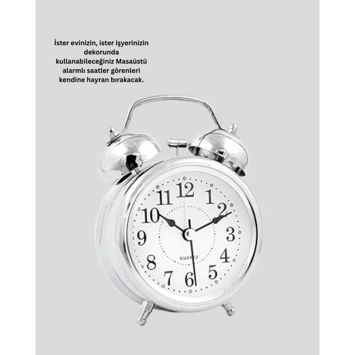 BUĞZ Dekoratif Gümüş Saat - Lisinya