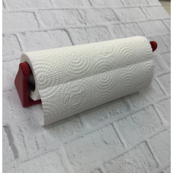 BUĞZ Dekoratif Kırmızı Kağıt Havlu Tutucu Duvar Askılı Model - Lisinya