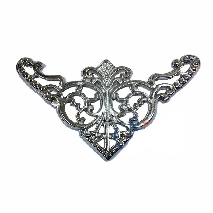 BUĞZ Dekoratif Köşe Süsü, Köşelik - Büyük, 31x55mm, Nikel, 1 Adet