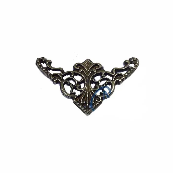 BUĞZ Eco Lounge Dekoratif Köşe Süsü, Köşelik - Küçük, 19x34mm, Antik, 100 Adet