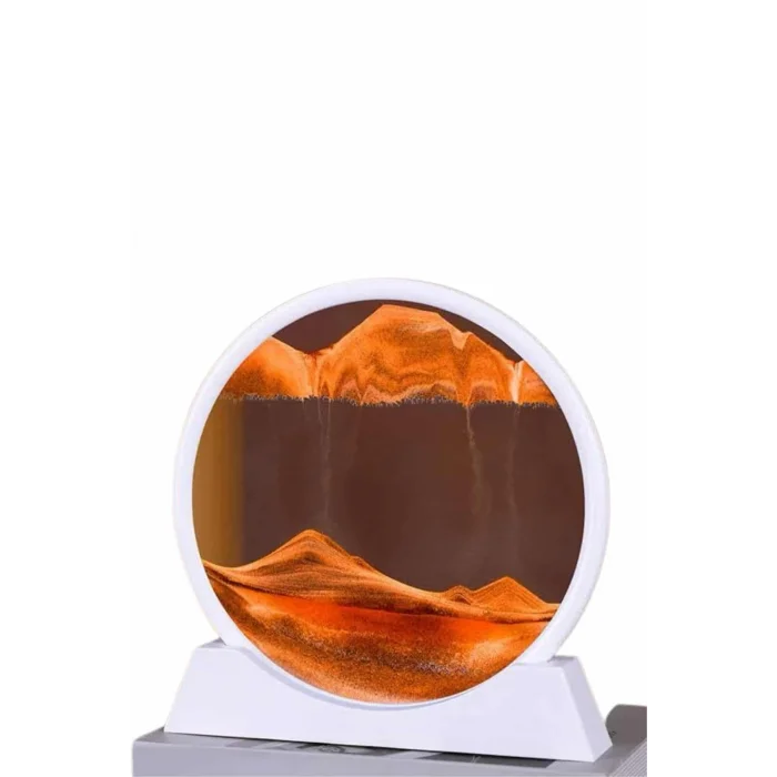  Dekoratif Kum Sulu Kum Saati Yuvarlak Şık Kum Tablosu Kum Saati Şeklinde Kum Tablo