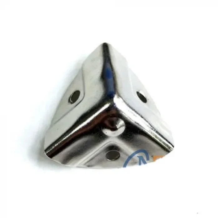 BUĞZ Dekoratif, Kutu, Sandık Köşesi - 35x22 Mm, Küçük, Nikel, 100 Adet