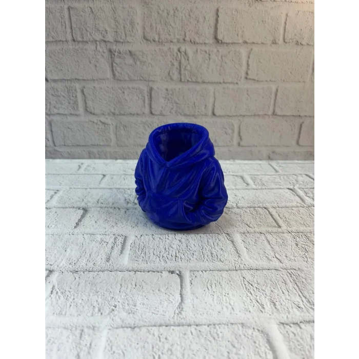 BUĞZ Dekoratif Lacivert Hoodie Kalemlik 10x10 cm