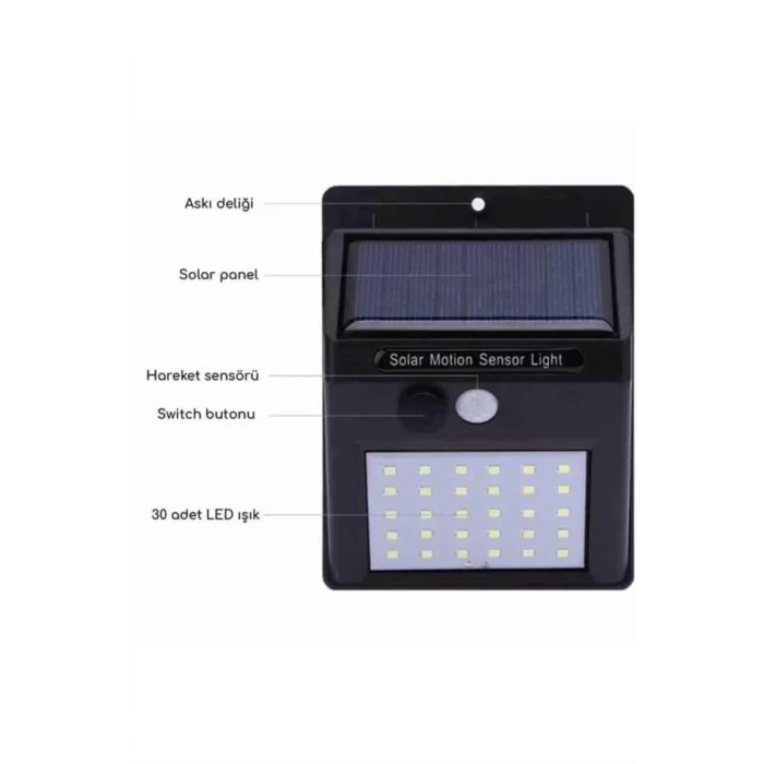  Dekoratif Lamba Güneş Enerjili Aydınlatma Dış Mekan Lambası