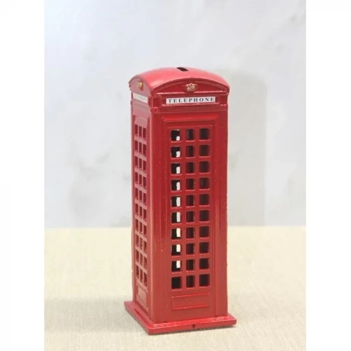  Dekoratif Metal Telefon Kulübesi Kumbara