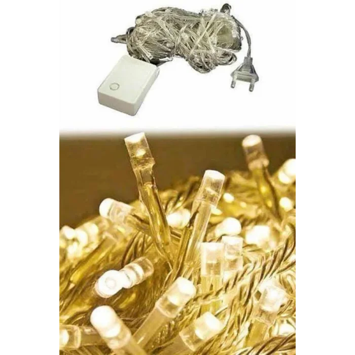 BUĞZ Dekoratif Peri Led 100 Ledli Gün Işığı Pilli 10 Metre Gün Işığı
