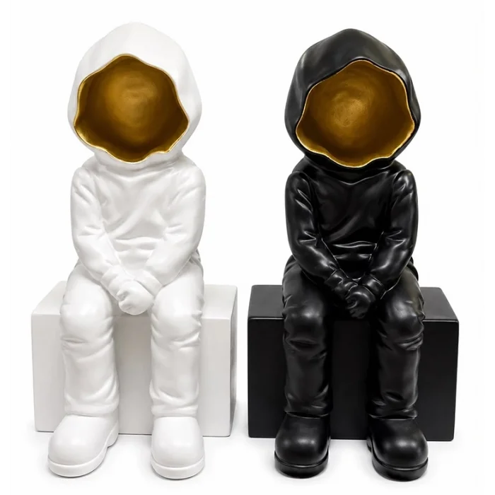 BUĞZ Dekoratif Polyester Oturan Astronot Biblosu Alk5302