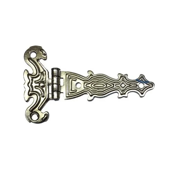 BUĞZ Dekoratif, Sac Tek Kuyruklu Menteşe - 40x68 Mm, Küçük, Nikel, 1 Adet