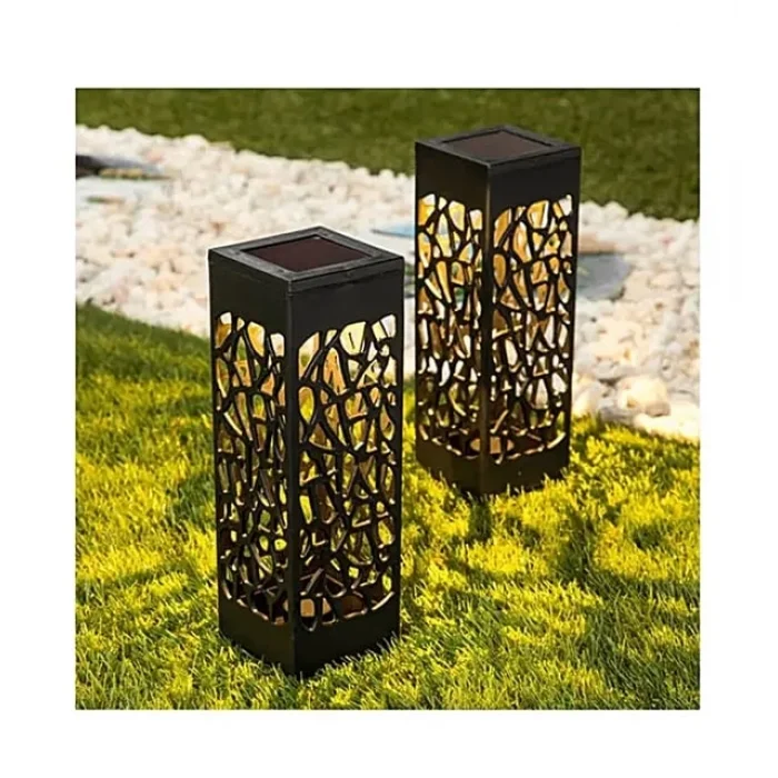  Dekoratif Solar Güneş Enerjili Bahçe Aydınlatması Yürüyüş Yolu Seti (6 Adet)