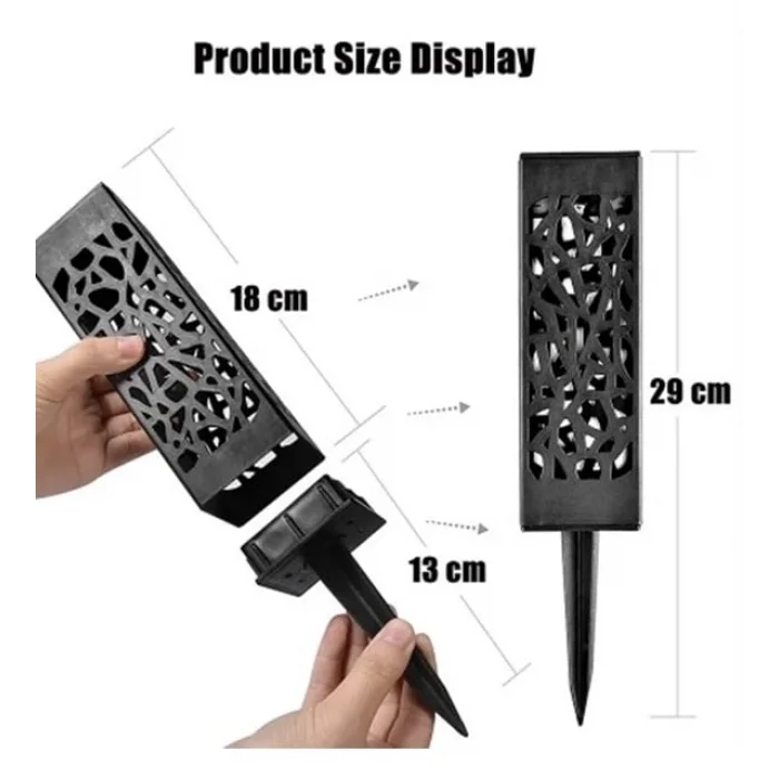  Dekoratif Solar Güneş Enerjili Bahçe Aydınlatması Yürüyüş Yolu Seti (6 Adet)