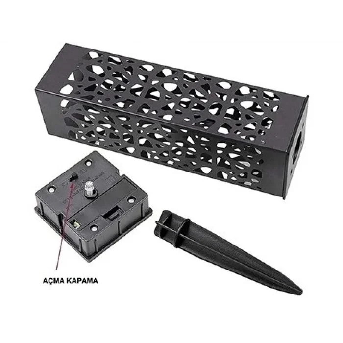 BUĞZ Dekoratif Solar Güneş Enerjili Bahçe Aydınlatması Yürüyüş Yolu Seti ( 8 Adet )