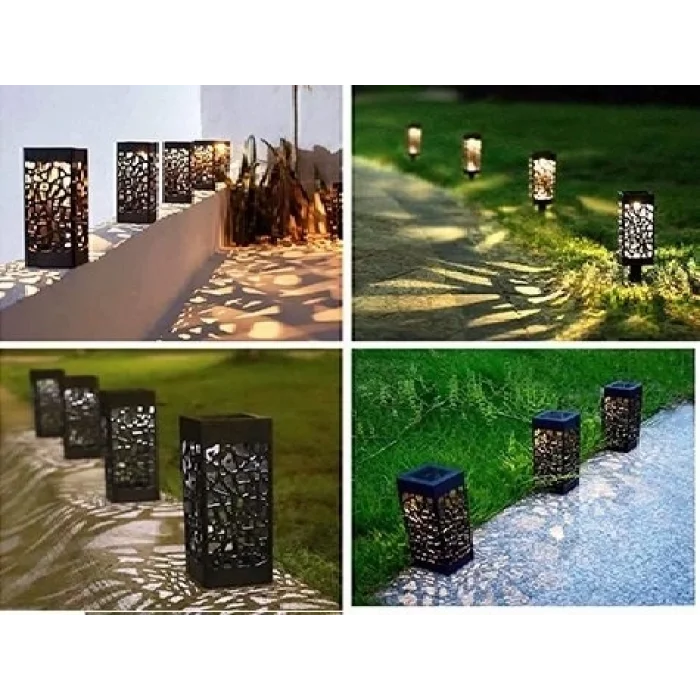 BUĞZ Dekoratif Solar Güneş Enerjili Bahçe Aydınlatması Yürüyüş Yolu Seti ( 8 Adet ) - Lisinya