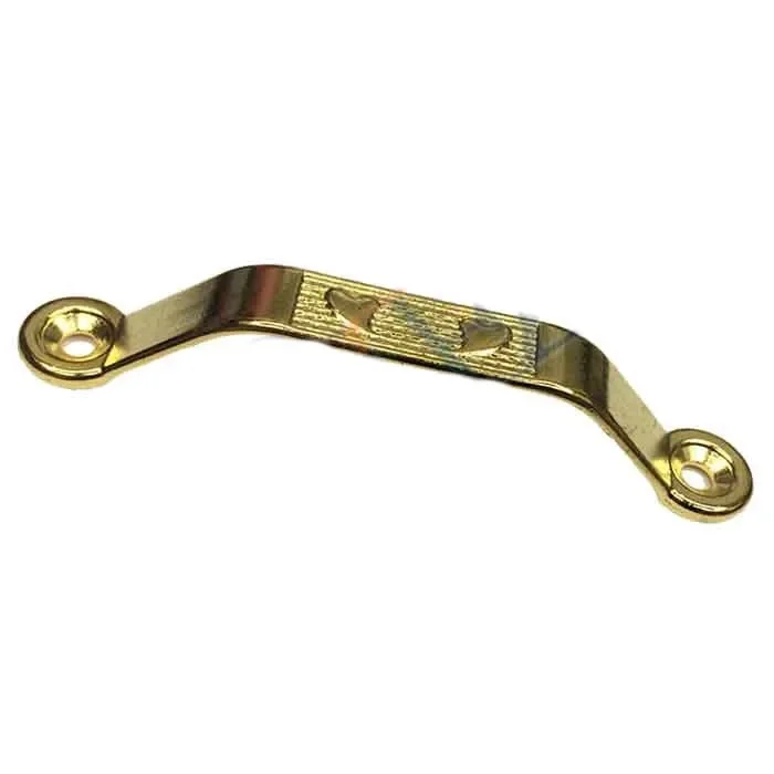 BUĞZ Dekoratif Zamak Kulp Dıştan - 64mm, Sarı, 100 Adet