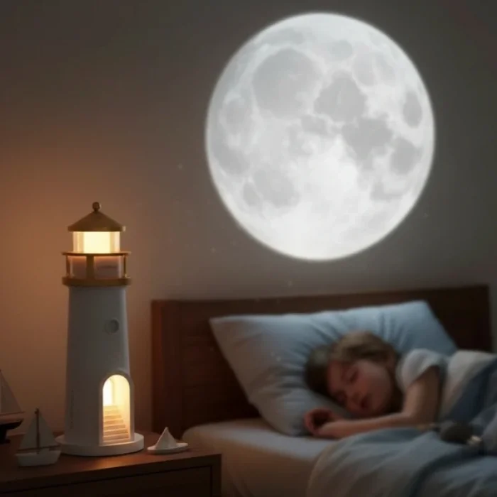 BUĞZ Deniz Feneri Projektör Gece Lambası