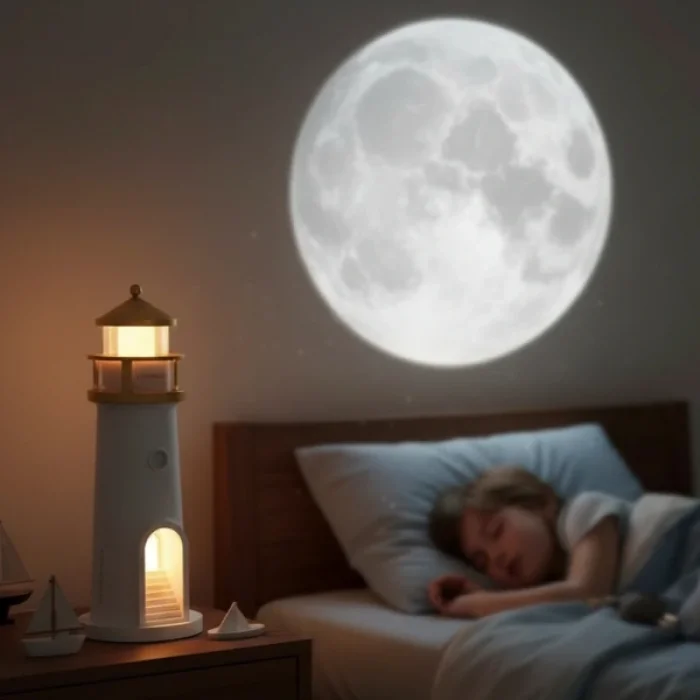 BUĞZ Deniz Feneri Projektör Gece Lambası