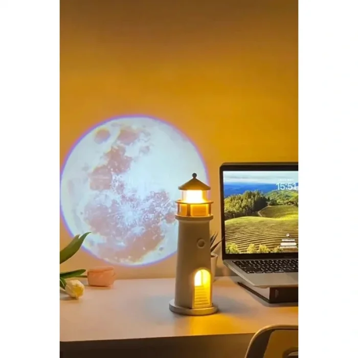 BUĞZ Deniz Feneri Projektör Gece Lambası