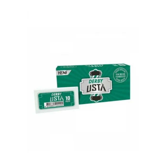 BUĞZ Derby Usta Tam Jilet Yeşil Kutu 10 Parça  X10 Parça Bx40
