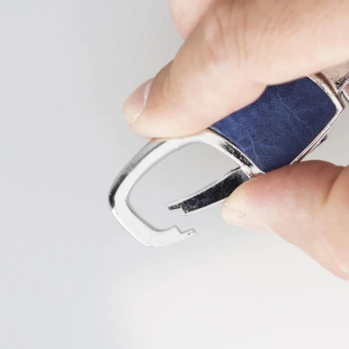  Deri Anahtarlık BKR13 G21 Mavi