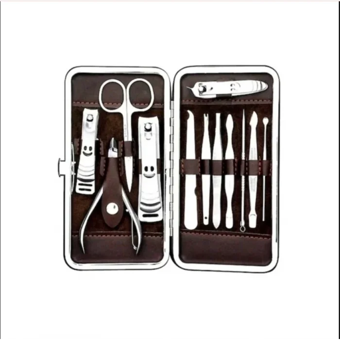 BUĞZ Deri Çantalı 12li Manikür Seti