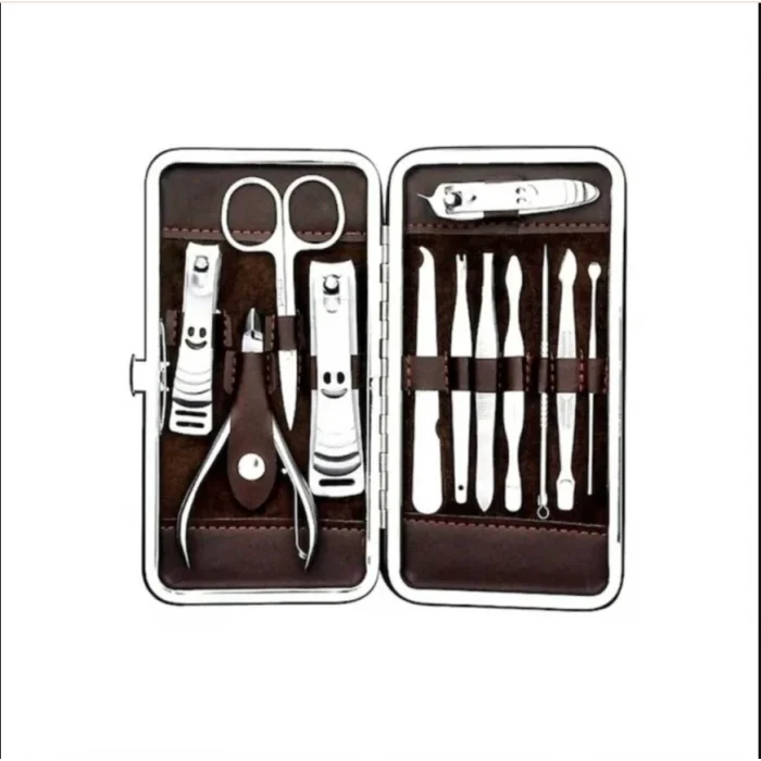 BUĞZ Deri Çantalı 12li Manikür Seti - BUĞZ