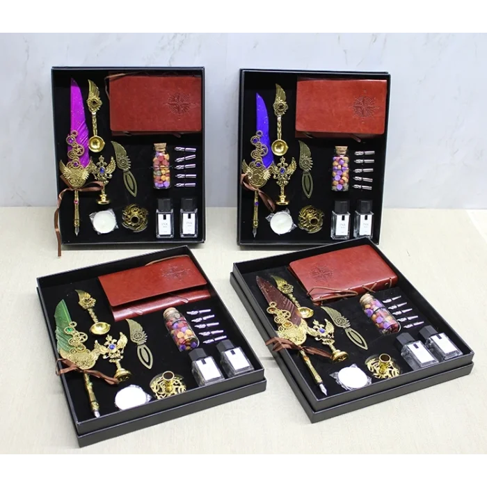 BUĞZ Deri Defterli Divit Hokka Ve Mühür Seti Model 2