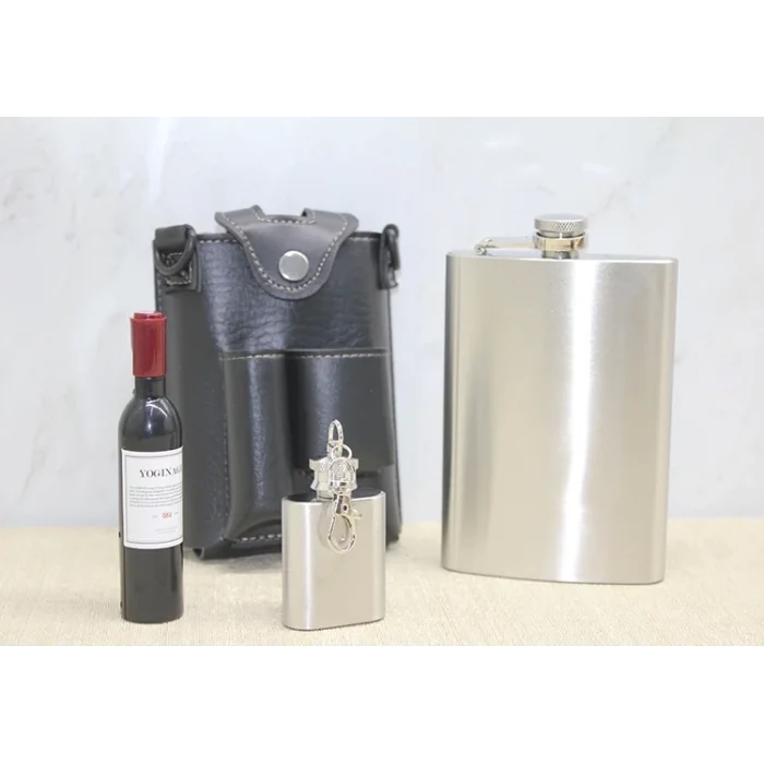 BUĞZ Deri Kılıflı Matara Seti Alk3927