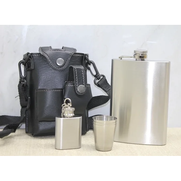 BUĞZ Deri Kılıflı Matara Seti Alk3928