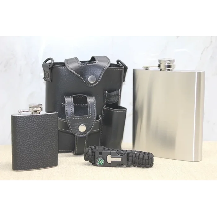 BUĞZ Deri Kılıflı Matara Seti Alk3929