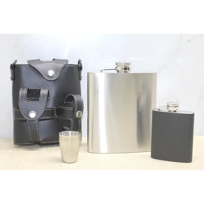 BUĞZ Deri Kılıflı Matara Seti Alk3930