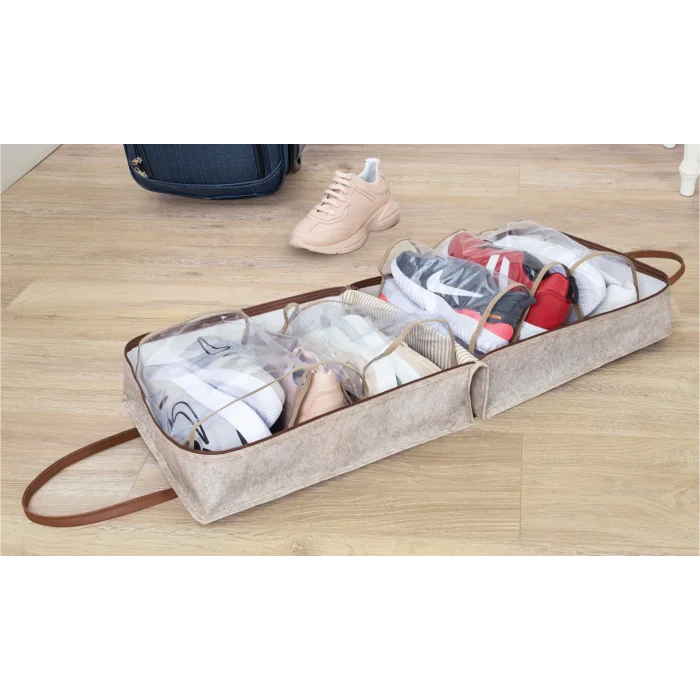 BUĞZ Deri Kulplu Ayakkabı Seyahat Çantası 04263 ( BUĞZ )