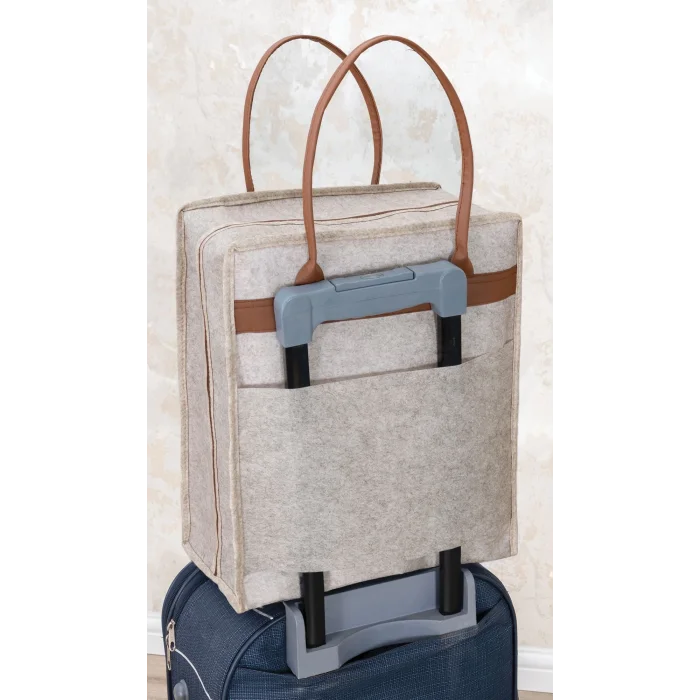 BUĞZ Deri Kulplu Ayakkabı Seyahat Çantası 04263 ( BUĞZ )