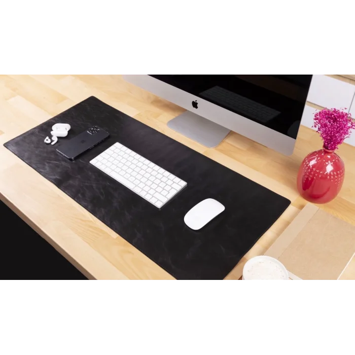  Deri Masa Matı 80*37cm RST1 Siyah