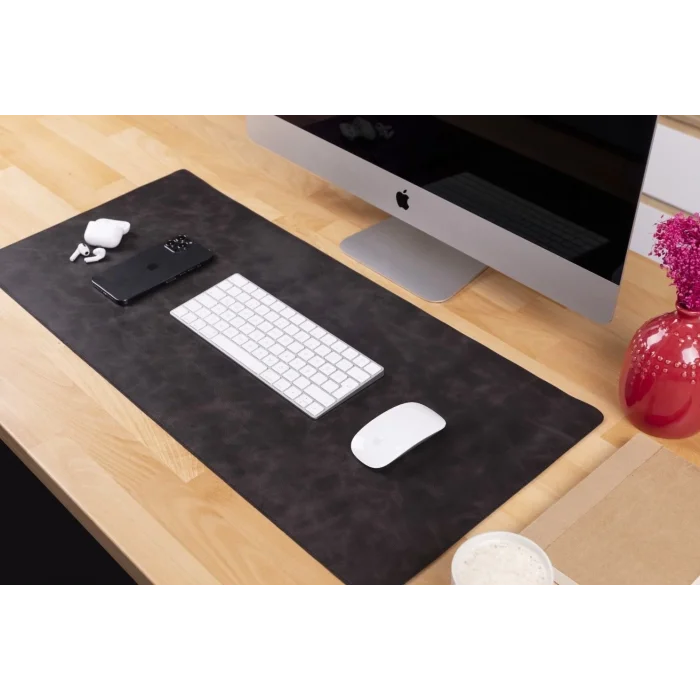  Deri Masa Matı 80*37cm TN1 Gri