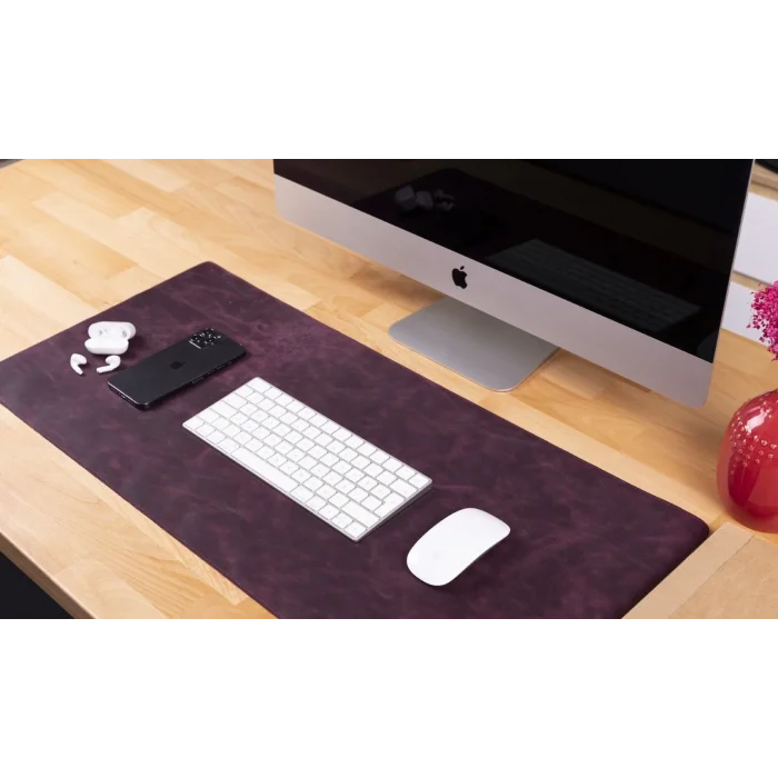  Deri Masa Matı 80*37cm TN6 Mor