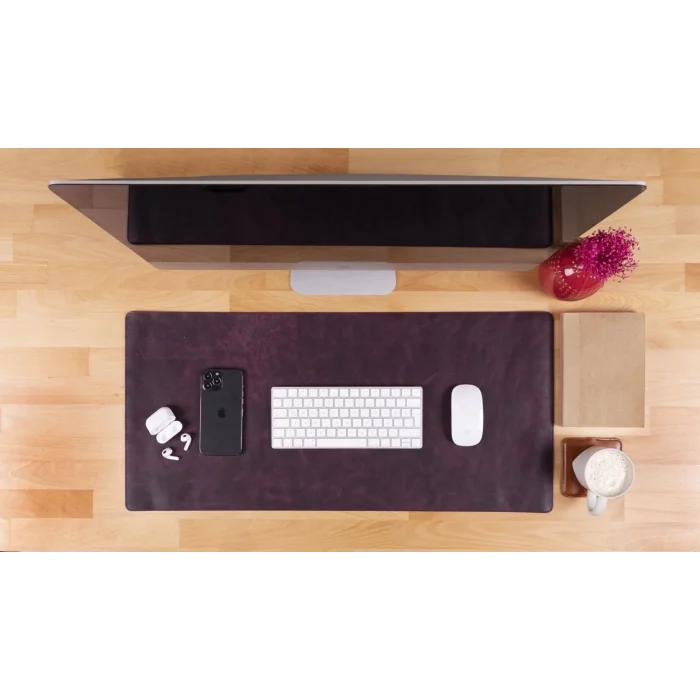  Deri Masa Matı 80*37cm TN6 Mor