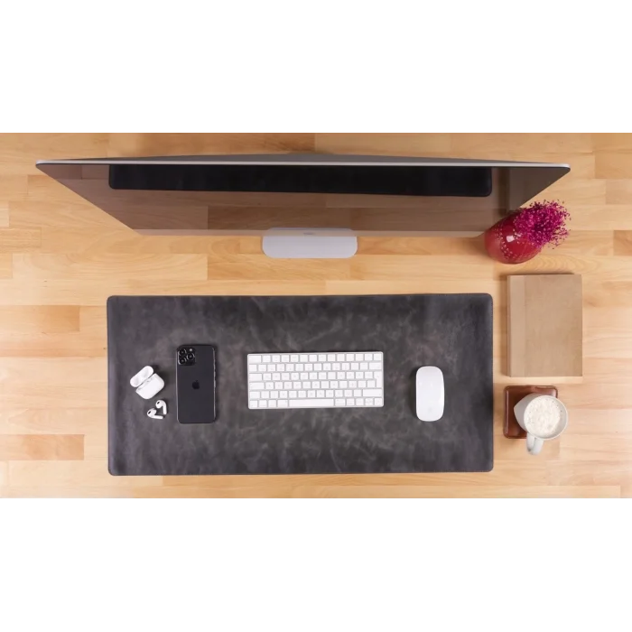  Deri Masa Matı 80*37cm VS4EF Gri