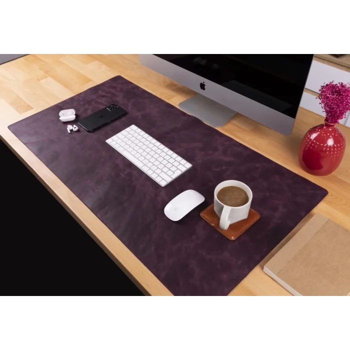 BUĞZ Deri Masa Matı 91*48cm TN6 Mor