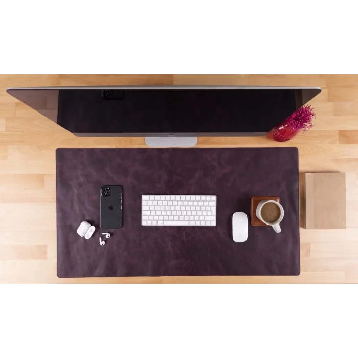 BUĞZ Deri Masa Matı 91*48cm TN6 Mor