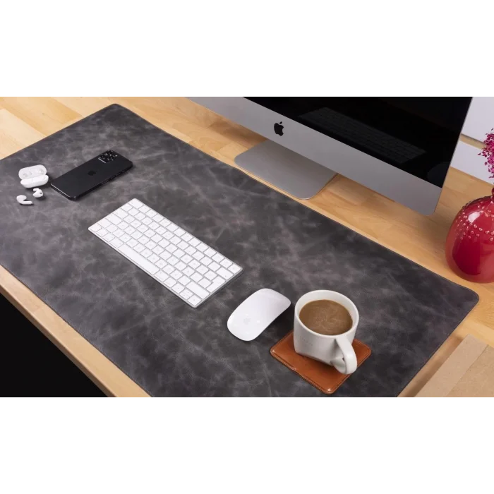 BUĞZ Deri Masa Matı 91*48cm VS4EF Gri