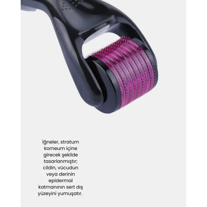 BUĞZ Derma Roller Titanyum İğneli Cilt Yenileyici – Akne, Kırışıklık ve Leke Karşıtı