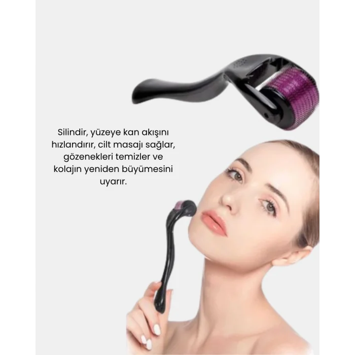 BUĞZ Derma Roller Titanyum İğneli Cilt Yenileyici – Akne ve Kırışıklık Karşıtı