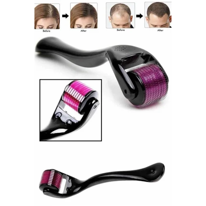  Derma Roller Titanyum Uçlu 540 İğneli 1 Mm Saç Sakal Çıkarma Ve Cilt Bakım Masaj Aleti