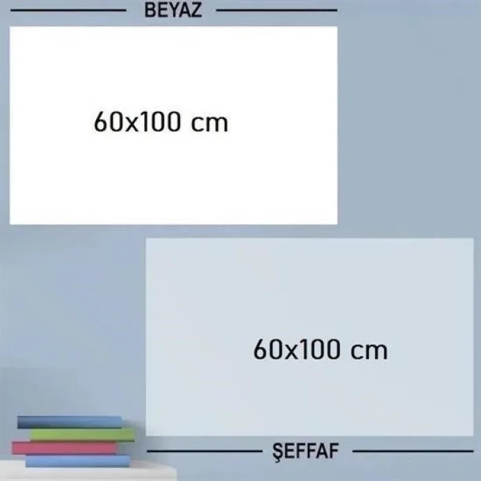  Ders Çalışma Yazı Tahtası Manyetik Duvar Stickerı 100x60 cm