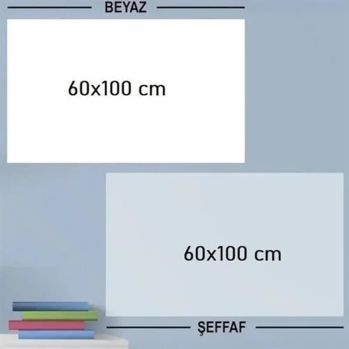 Ders Çalışma Yazı Tahtası Manyetik Duvar Stickerı 100x60 cm