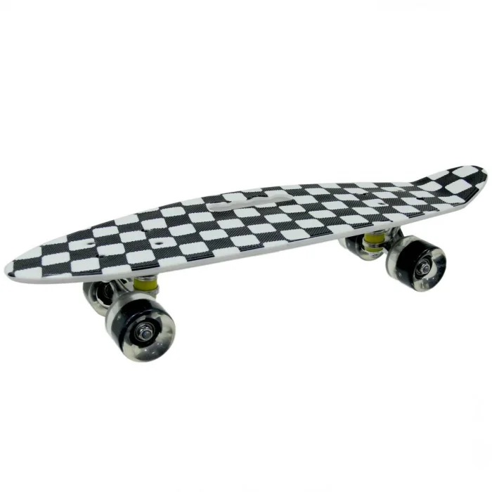  Desenli Orta Boy Işıklı Kaykay 60 cm