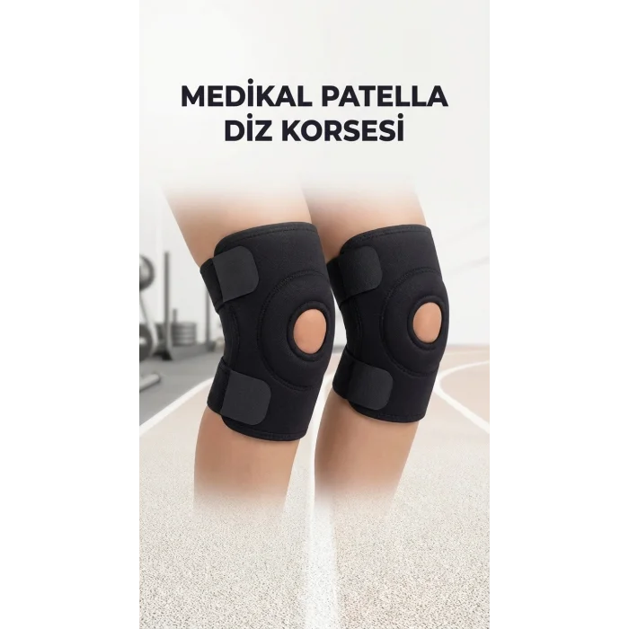 BUĞZ Destekli Diz Korsesi Patella Menisküs Ağrısı İçin Spor Dizlik İkili Yan Çapraz